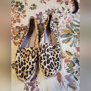 Dr Scholls cheetah flats